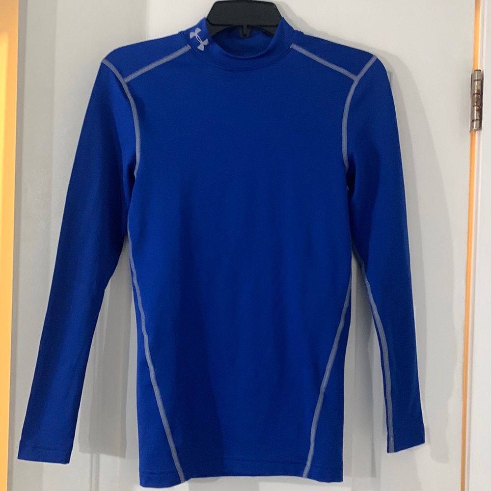 Mens small Under Armour cold gear,- royal blue